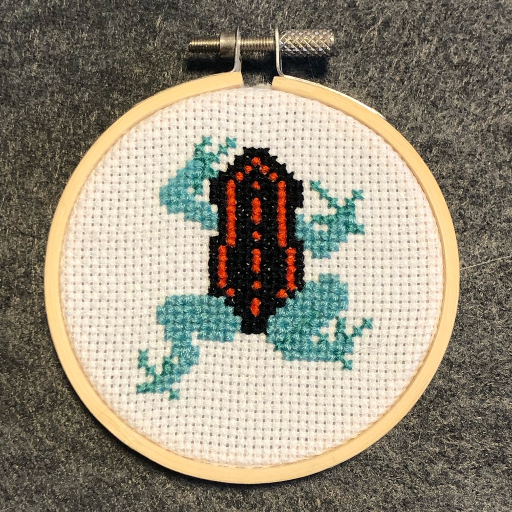 Handmade Frog 🐸 Cross Stitch